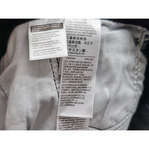 Levi's Men's Big & Tall 541 Athletic Tapper Fit Stretch Jeans 44 x 30‎ Black - Picture 5 of 6